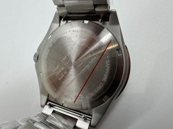 UMF Ruhla Herrenuhr Automatik Diver Saphirglas Schwarz Limited 1942M-2