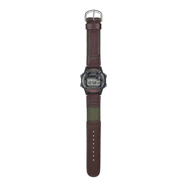 Casio Uhr Kinder Jugend Digital Alarm Licht Stopp 5 BAR Grün W-220HF-3AVEF