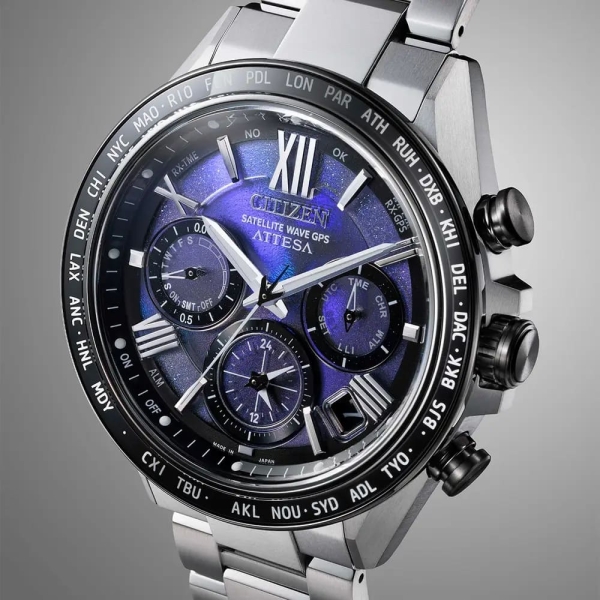 Citizen Attesa GPS Herrenuhr Limited Edition Solar Saphirglas CC4075-50L