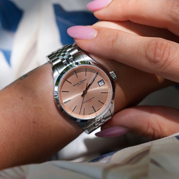 Bruno Söhnle Glashütte Damenuhr Turin Small Datum 10BAR 17-13226-542