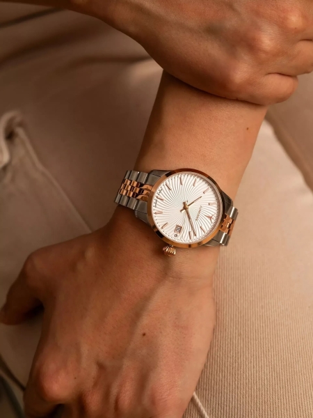 Junkers Damenuhr Victoria Datum Saphirglas Bicolor Rosé 970.62.33.M